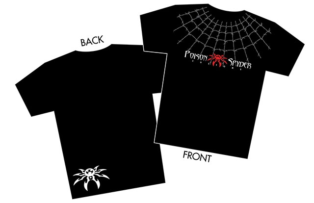 Spyder Web Black T-Shirt - Men - Small, T-Shirts, Tops