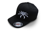 Spyder Logo FlexFit Ball Cap - Black - Small/Medium