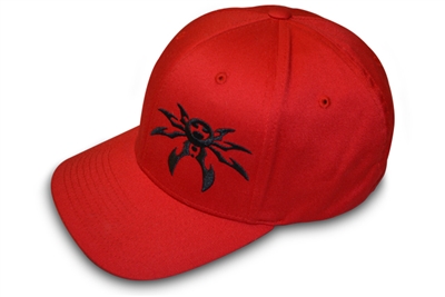 Spyder Logo FlexFit Ball Cap - Red/Black - Large/X-Large