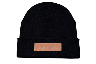 Poison Spyder Logo Cuff Beanie - Black