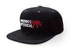 Poison Spyder Logo Flatbill Snap-Back Hat - Black - Puff
