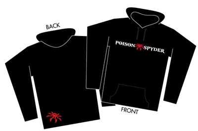 Poison Spyder Logo Black Pullover Hoodie - 2X-Large
