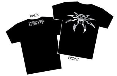 "Snow Camo Spyder" Black T-Shirt - Men - Medium