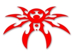 Large Spyder Hood Decal - Red
