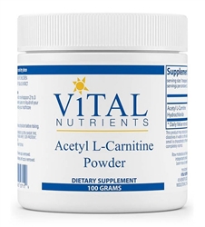 Vital Nutrients - Acetyl L-Carnitine Powder - 100 gms