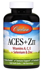 carlson labs aces + zn antioxidants 180 gels