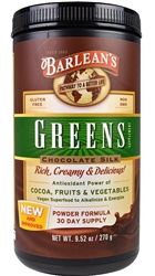 barleans organic oils greens choc silk 9.52 gms