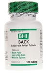bhi back pain relief 100 tabs