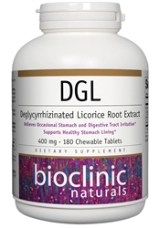 Bioclinic Naturals - DGL 400 mg - 180 chewables