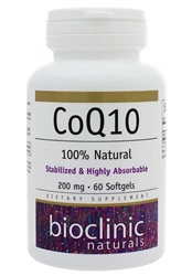 Bioclinic Naturals - CoQ10 200 mg - 60 softgels