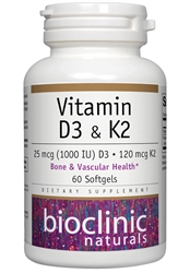 Bioclinic Naturals - Vitamin D3 & K2 - 60 softgels