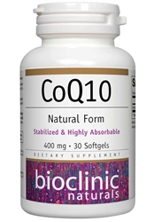 Bioclinic Naturals - CoQ10 400 mg - 30 softgels
