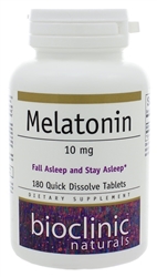 Bioclinic Naturals - Melatonin 10 mg - 180 tabs