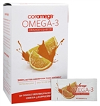 coromega omega-3 orange squeeze 90 pkts