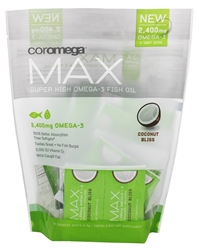 coromega max sh omega-3 fish oil coconut bliss 60