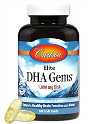 carlson labs elite dha gems 60 gels