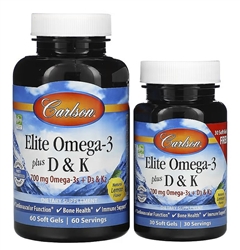 carlson labs elite omega-3 + d3 k2 90 gels