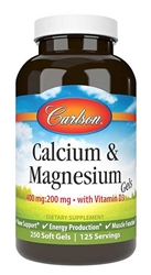 carlson labs calcium magnesium 250 gels