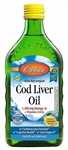 carlson labs cod liver oil lemon 16.9 oz