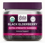 gaia herbs elderberry extra strength 80 gummies