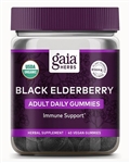 gaia herbs black elderberry adult gummies 80 gummies