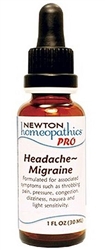 Newton Homeopathics PRO - Headache-Migraine - 1 oz