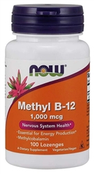 NOW Natural Foods - Methyl B-12 1,000 mcg - 100 lozenges
