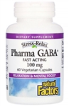 Natural Factors - Pharma Gaba 100 mg - 60 caps