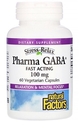 Natural Factors - Pharma Gaba 100 mg - 60 caps