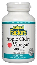 Natural Factors - Apple Cider Vinegar - 180 caps