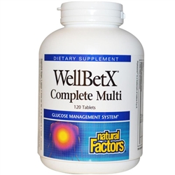 Natural Factors - WellBetX Complete Multi - 120 tabs