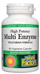 Natural Factors - Multi Enzyme Vegetarian Formula - 60 vcaps