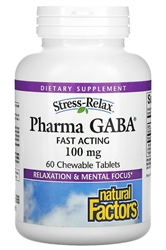 Natural Factors - PharmaGABA - 60 chews