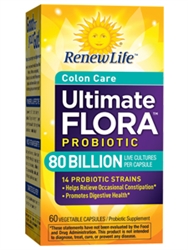 Renew Life - Ultimate Flora Colon Care 80 Billion - 60 Caps