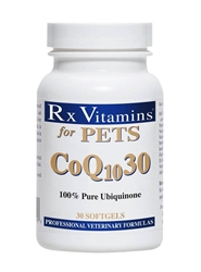 rx vitamins coq10 30 for dogs cats 30 gels