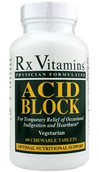 rx vitamins acid block 60 chews