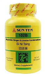 Sun Ten - Aconite, Ginger & Licorice Comb (Si Ni Tang) - 100 caps