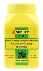 Sun Ten - Aconite, Ginseng & Ginger Comb (Fu Zi Li Zhong Tang) - 100 grams