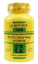Sun Ten - Aconite, Ginseng & Ginger Comb (Fu Zi Li Zhong Tang) - 100 caps