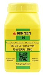 Sun Ten - Anemarrhena, Phellodendron & Rehmannia (Zhi Bo Ba Wei Wan) - 100 grams