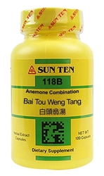 Sun Ten - Anemone Combination (Bai Tou Weng Tang) - 100 caps