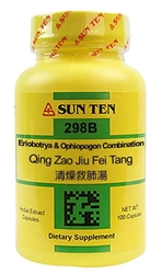 Sun Ten - Eriobotrya & Ophiopogon Comb (Qing Zao Jiu Fei Tang) - 100 caps