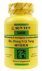 Sun Ten - Ginseng & Astragalus Comb (Bu Zhong Yi Qi Tang) - 100 caps