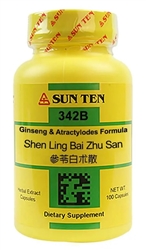 Sun Ten - Ginseng & Atractylodes (Shen Ling Bai Zhu San) - 100 caps