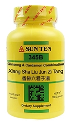 Sun Ten - Ginseng & Cardamon Comb (Xiang Sha Liu Jun Zi Tang) - 100 caps