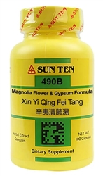 Sun Ten - Magnolia Flower & Gypsum Comb (Xin Yi Qing Fei Tang) - 100 caps