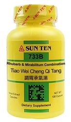 Sun Ten - Rhubarb & Mirabilitum Comb (Tiao Wei Cheng Qi Tang) - 100 caps