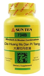 Sun Ten - Rhubarb & Moutan Comb (Da Huang Mu Dan Pi Tang) - 100 caps