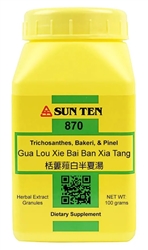 Sun Ten - Trichosanthes, Bakeri, & Pinellia (Gua Lou Xie Bai Ban Xia Tang)- 100 grams