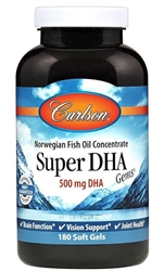 carlson labs super dha gems 180 gels